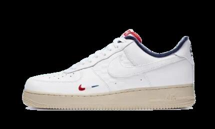 Chaussures - lifestyle - unisexe - air force 1 low kith paris - blanc/rouge
