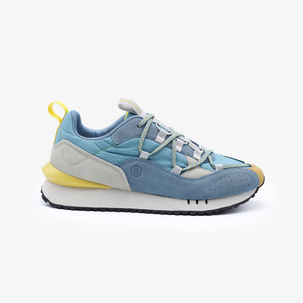 Sneakers Appolo blu cielo, giallo e grigio 3/6