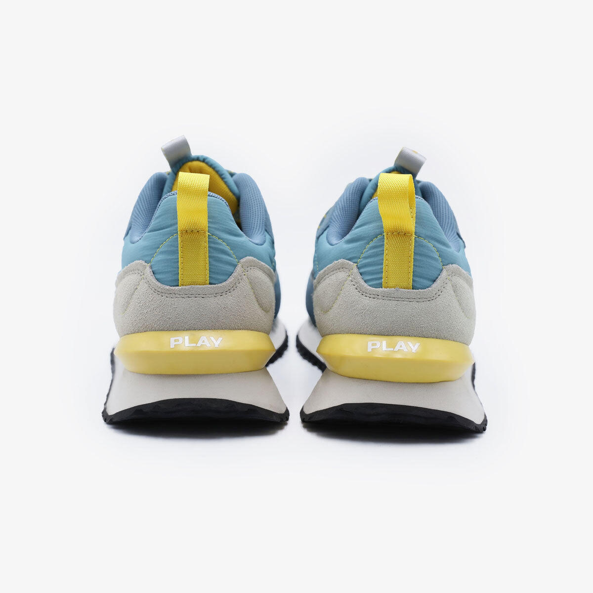Sneakers Appolo blu cielo, giallo e grigio 6/6