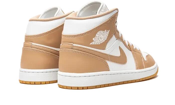Air Jordan 1 Mid Tan Gum 3/4