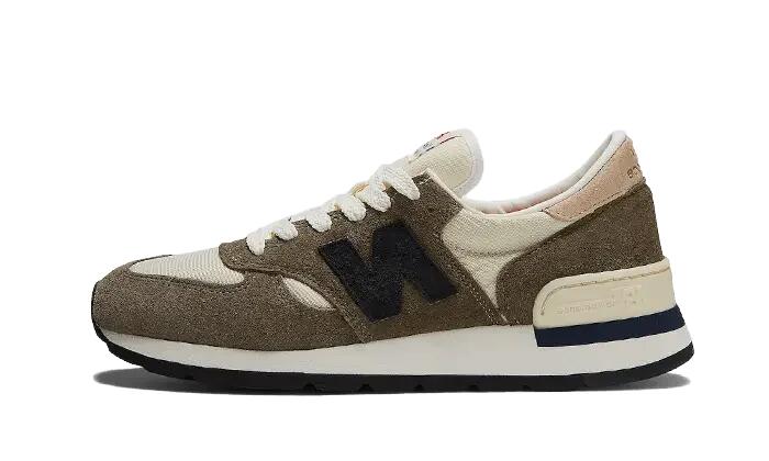 New Balance 990 V1 Fabriqué aux États-Unis Crème Olive 1/3