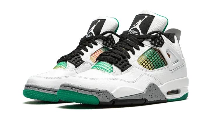 Jordan 4 Retro Lucid Green Rasta Damen 2/4