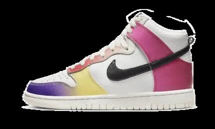 Chaussures - lifestyle - femme - montantes - dégradé - dunk high