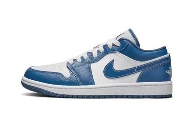 Scarpe - Donna - Low-top - Jordan 1 Low - Marina Blue/Bianco