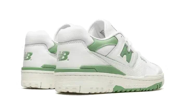 Scarpe - casual - comode - modello 550 - bianco/menta 3/4