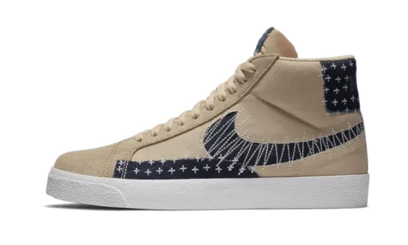 Nike SB Zoom Blazer Mid Sashiko Sesame 1/3