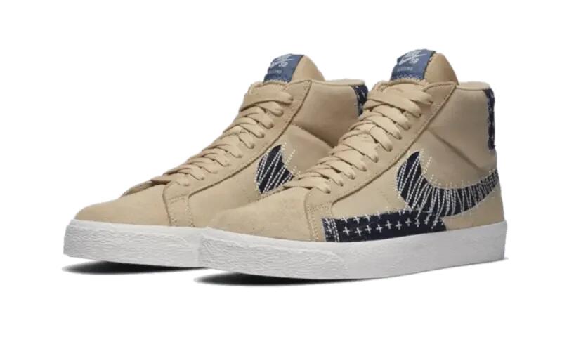 Nike SB Zoom Blazer Mid Sashiko Sesame 2/3