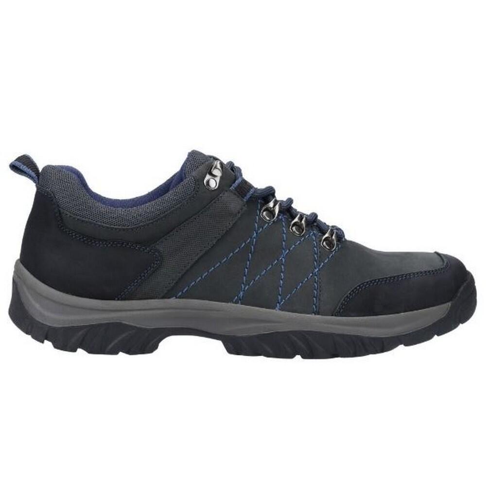 Mens Toddington Lace Up Nubuck Leather Shoe (Navy) 3/5