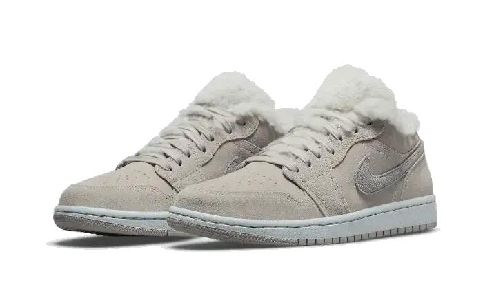 Zapatillas - Sherpa fleece bajas - Air Jordan 1 - Gris/Blanco 2/3