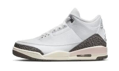 Schoenen - basketball - unisex - air jordan 3 dark mocha - donker moka/wit.