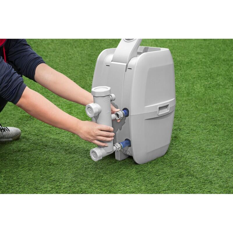 Opblaasbare spa ontkalker universeel met adapters en automatische reiniging 5/6