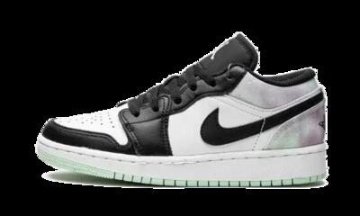Schoenen - air jordan 1 low tie-dye - mintgroen/zwart