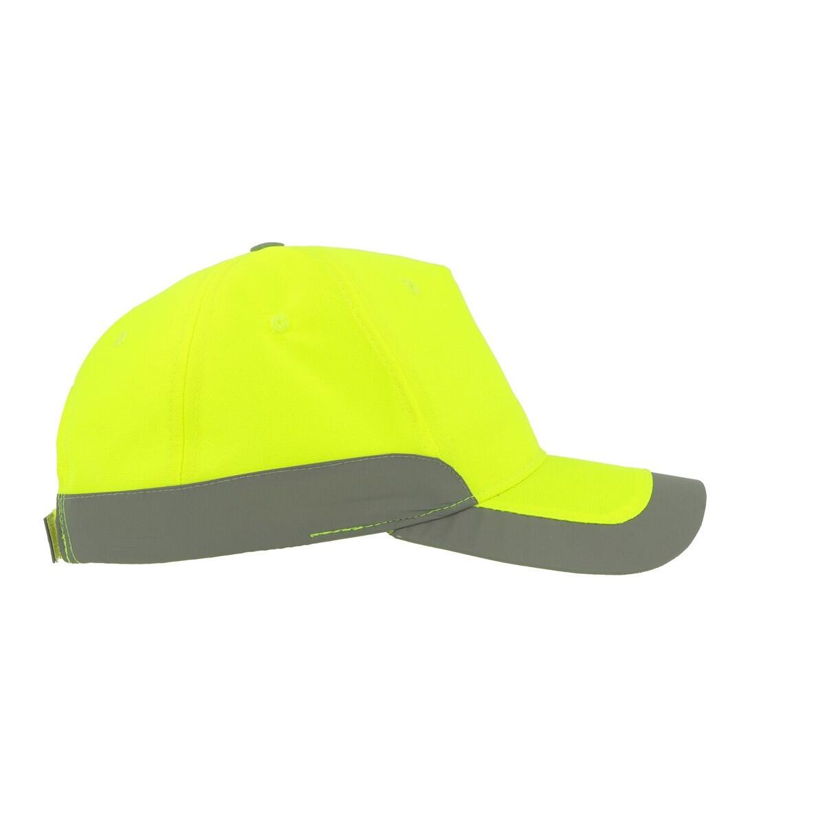 Helpy 5 Panel Reflective Cap (Safety Yellow) 4/4