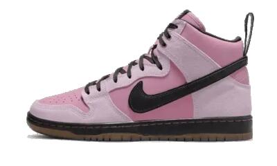 Schoenen - skate - unisex - sb dunk high pro kcdc - roze/zwart