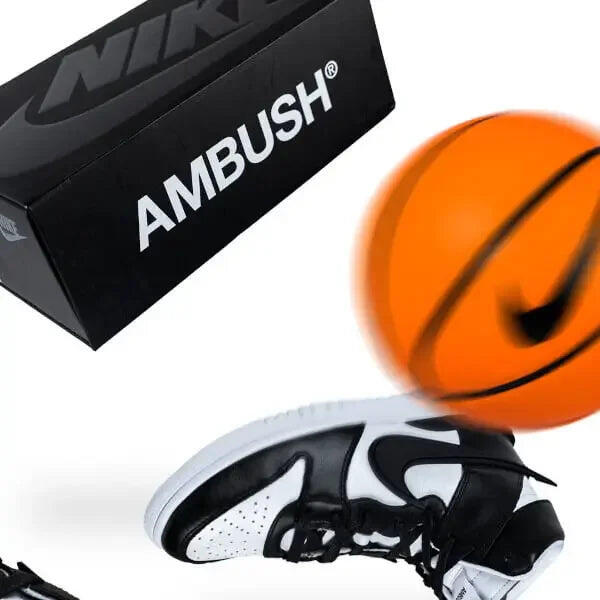 Nike Dunk High AMBUSH Black White 5/7