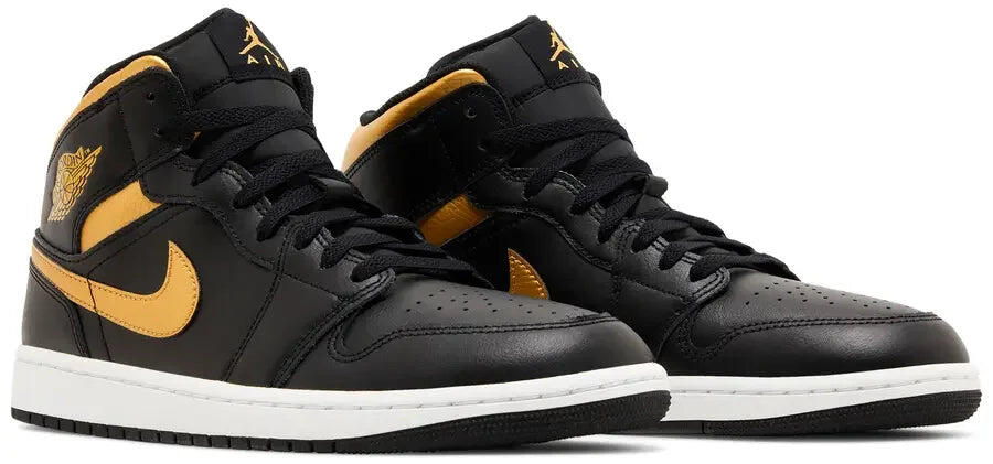 Jordan 1 Mid Black Metallic Gold (GS) 5/5