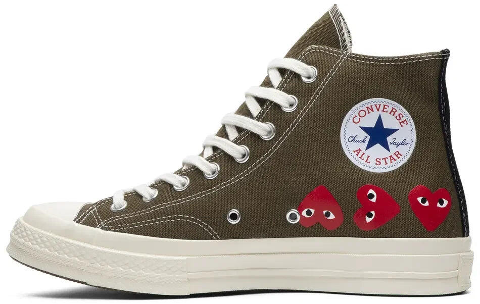 Converse Chuck Taylor All Star 70 Hi Comme des Garcons PLAY Multi-Heart Green 2/5