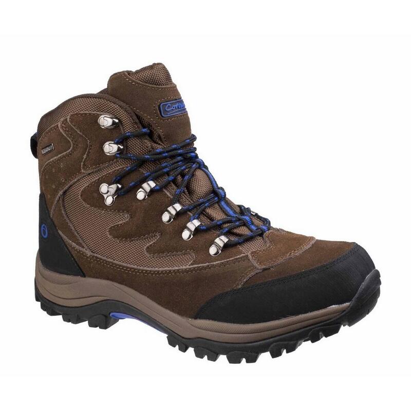 Mens Oxerton Waterproof Memory Foam Hiking Boots (Brown)