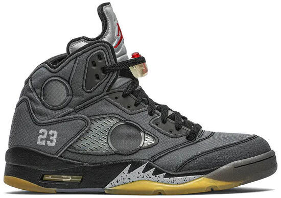 Zapatillas - baloncesto - unisex - jordan 5 Off-White - negro/muslin