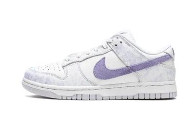 Scarpe - donna - low-top pelle - Dunk Low - bianco/purple
