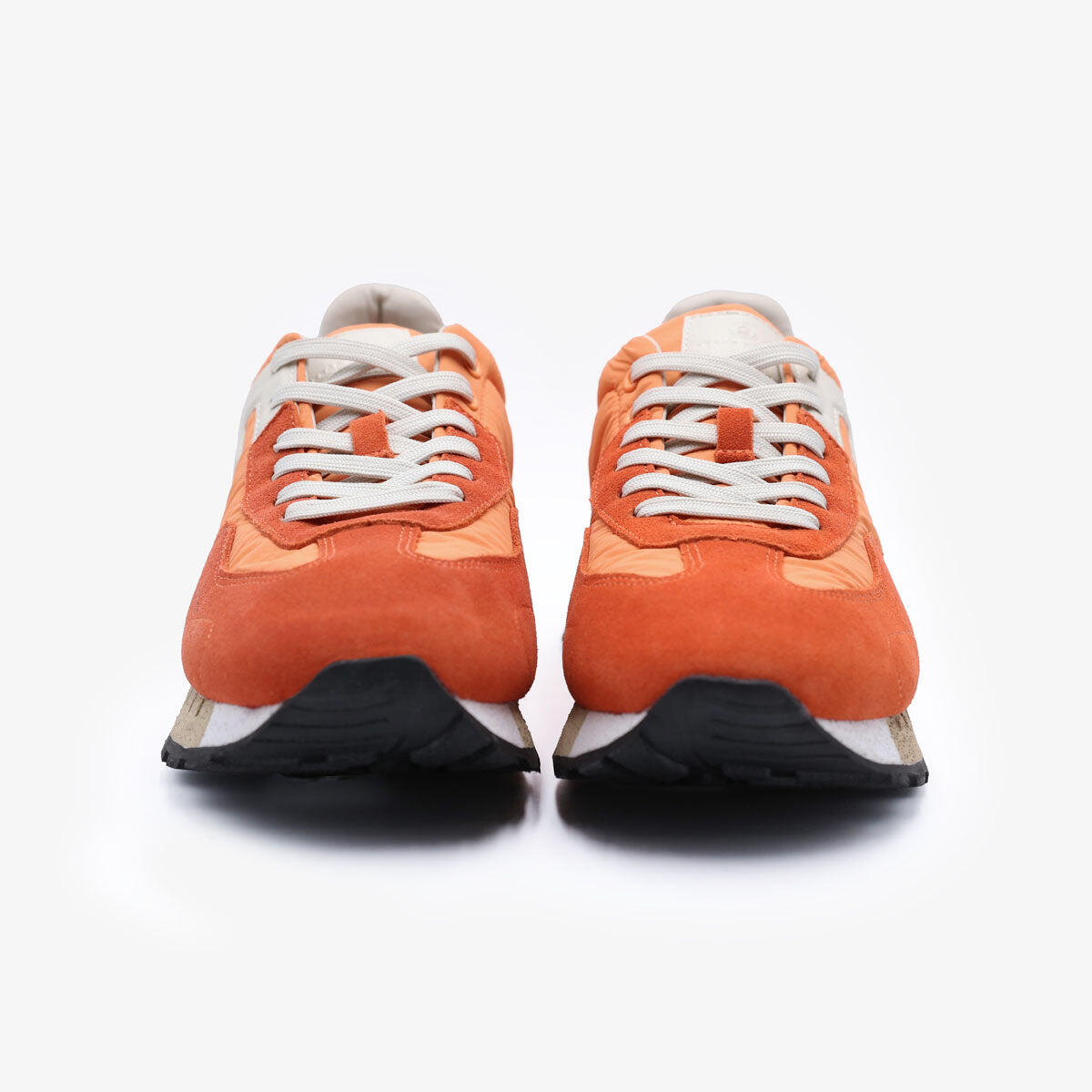 Zapatillas Nances naranjas y beige 4/6
