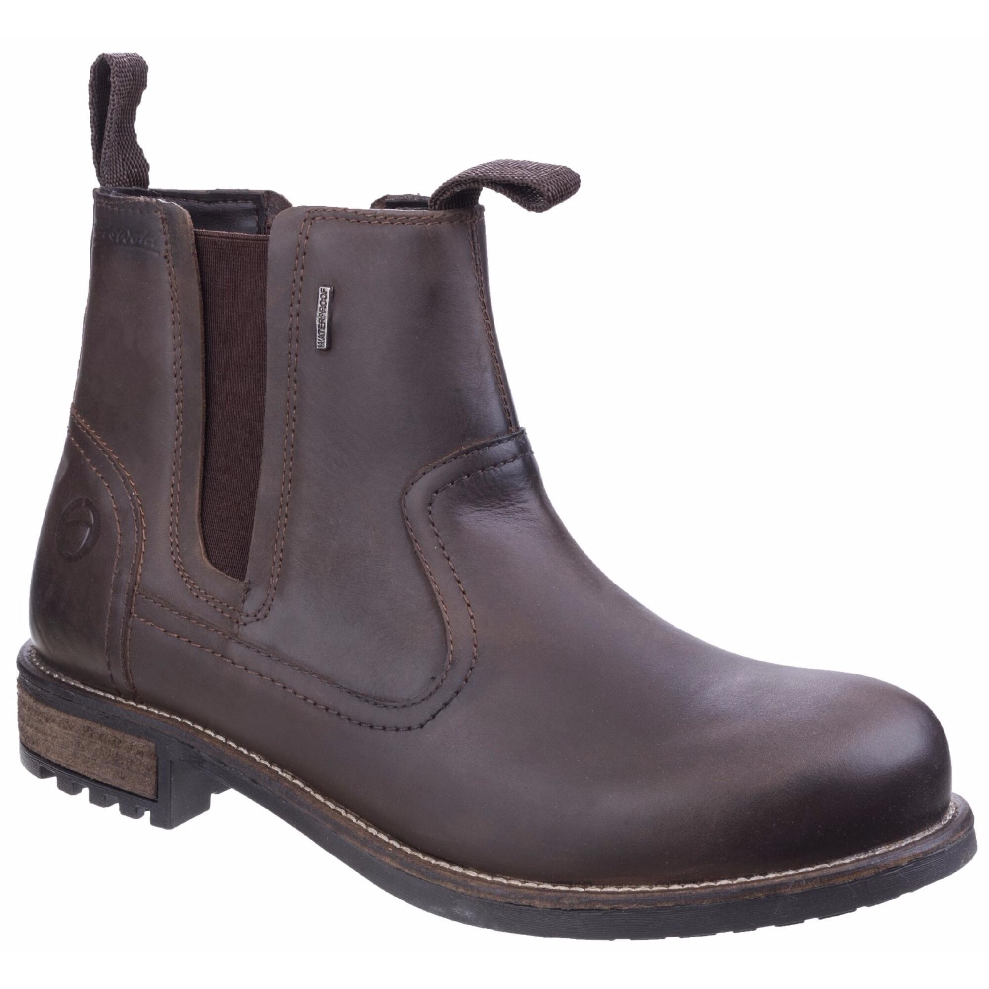 COTSWOLD Mens Worcester Moisture Wicking Pull On Boots (Brown)