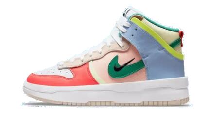 Schoenen - dunk high rebel cashmere - hoog model, green noise/pale coral