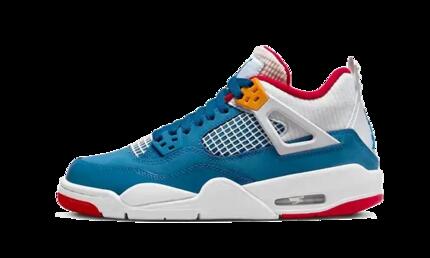 Zapatillas - baloncesto - air jordan 4 retro - azul francés/blanco