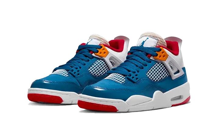 Zapatillas - baloncesto - air jordan 4 retro - azul francés/blanco 2/3