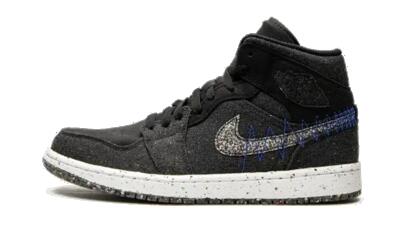 Schoenen - basketbal - air jordan 1 mid - zwart/racer blue/white