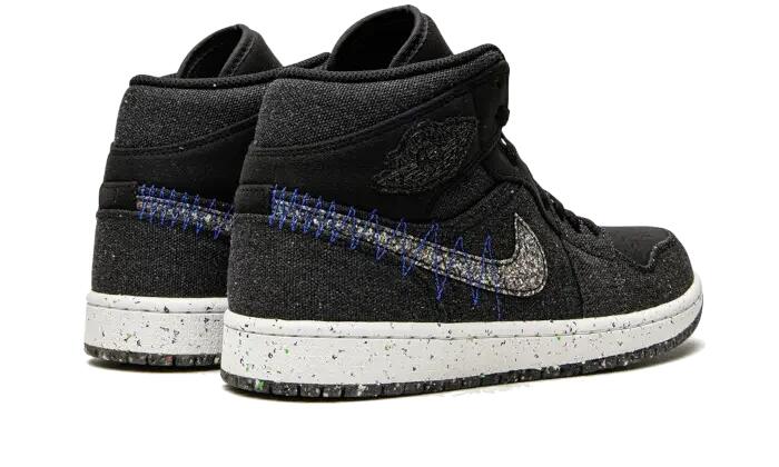 Zapatillas - Baloncesto - Jordan 1 Mid - Negro/Racer Blue/Blanco 3/4