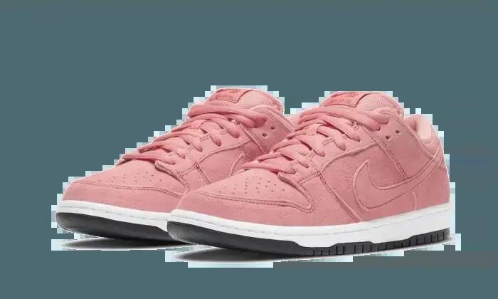 Scarpe - skate - unisex - sb dunk low - rosa/bianco 2/3