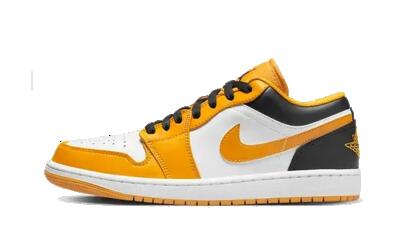 Schoenen - lifestyle - dames - air jordan 1 low - taxi/zwart-wit
