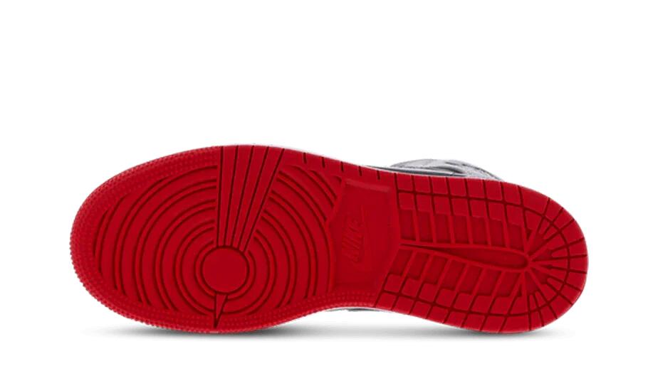 Unisex - schuhe - leder mid - air jordan 1 mid - weiß/gym red 3/3