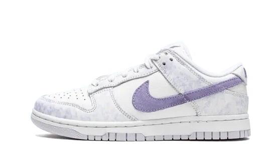 Scarpe - donna - low-top pelle - Dunk Low - bianco/purple