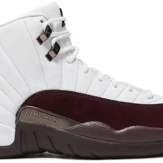 Basketball shoes - Air Jordan 12 - White/Burgundy