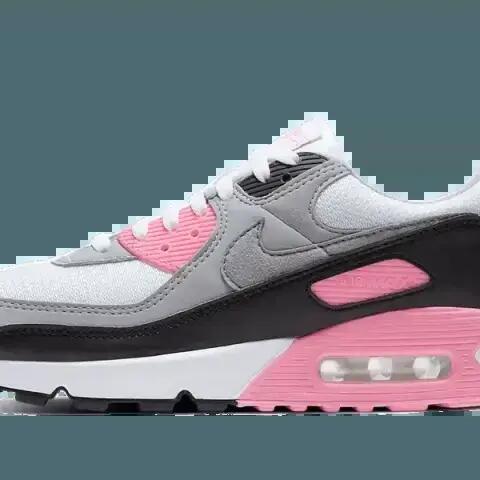 Shoes - Air Max 90 Recraft - Leather - White/Particle Grey/Rose