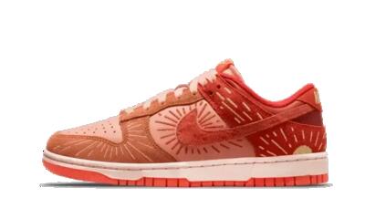 Schoenen - lifestyle - dunk low winter solstice - team orange/brown-white