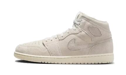 Zapatillas - serraje media caña - Air Jordan 1 Mid Craft - Ivory