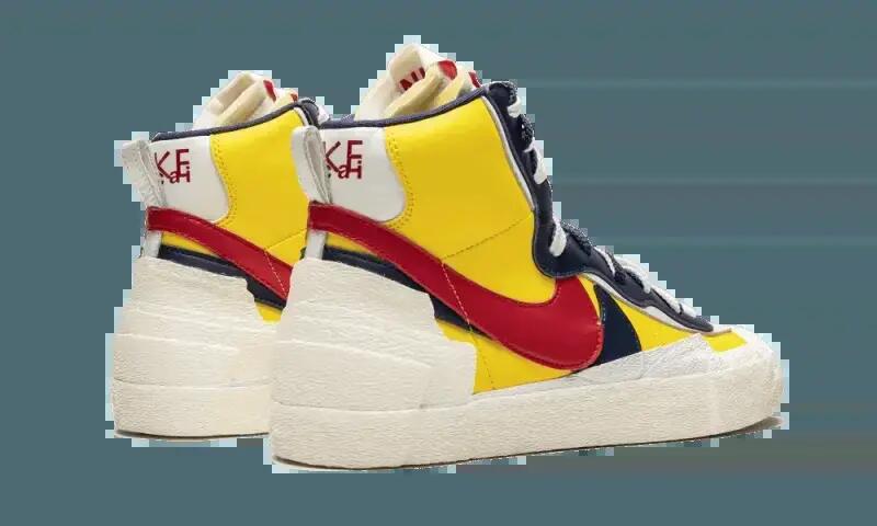 Zapatillas - Mixtas - Blazer Mid Sacai - White/Obsidian 3/4