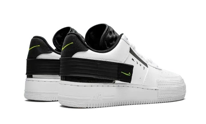 Nike Air Force 1 Low Drop Type White Black Volt 4/5