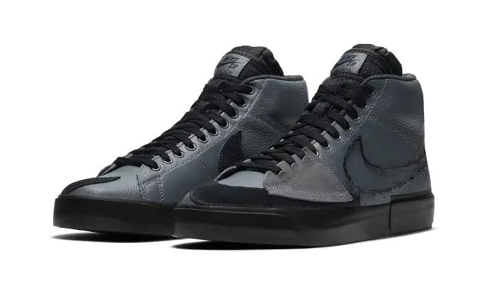 Nike SB Zoom Blazer Mid Edge Iron Grey Black 2/3