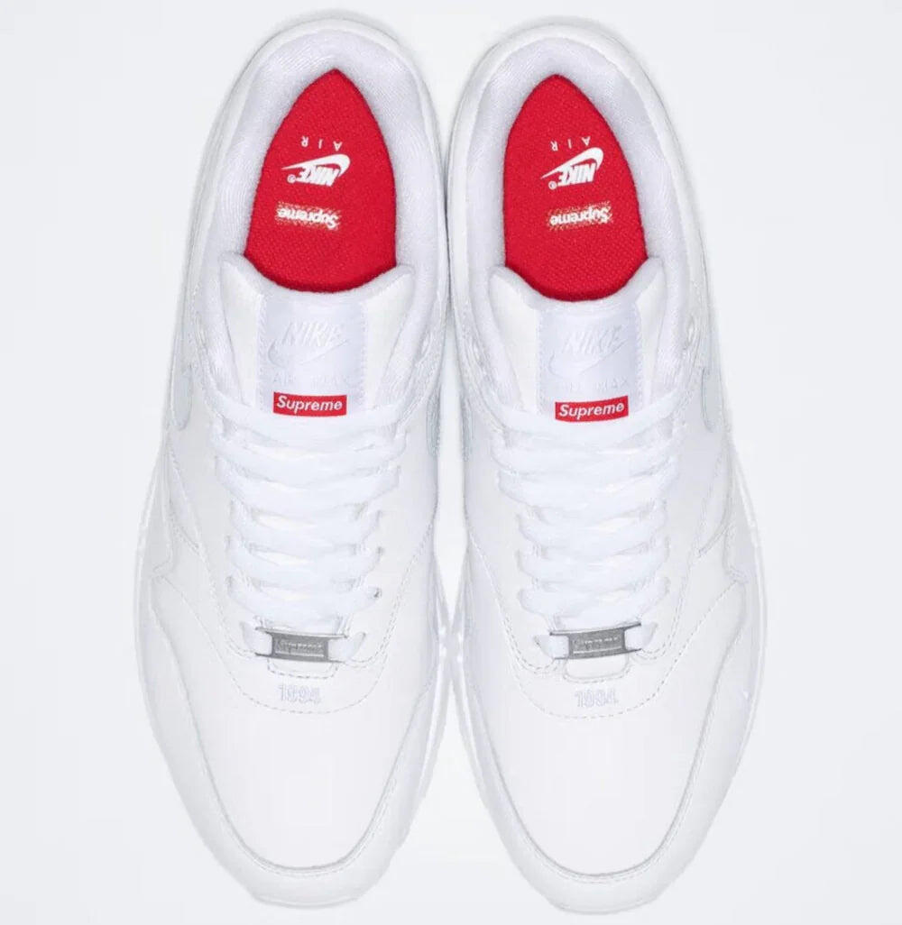 Nike Air Max 1 '87 SP Supreme Triple White 3/7