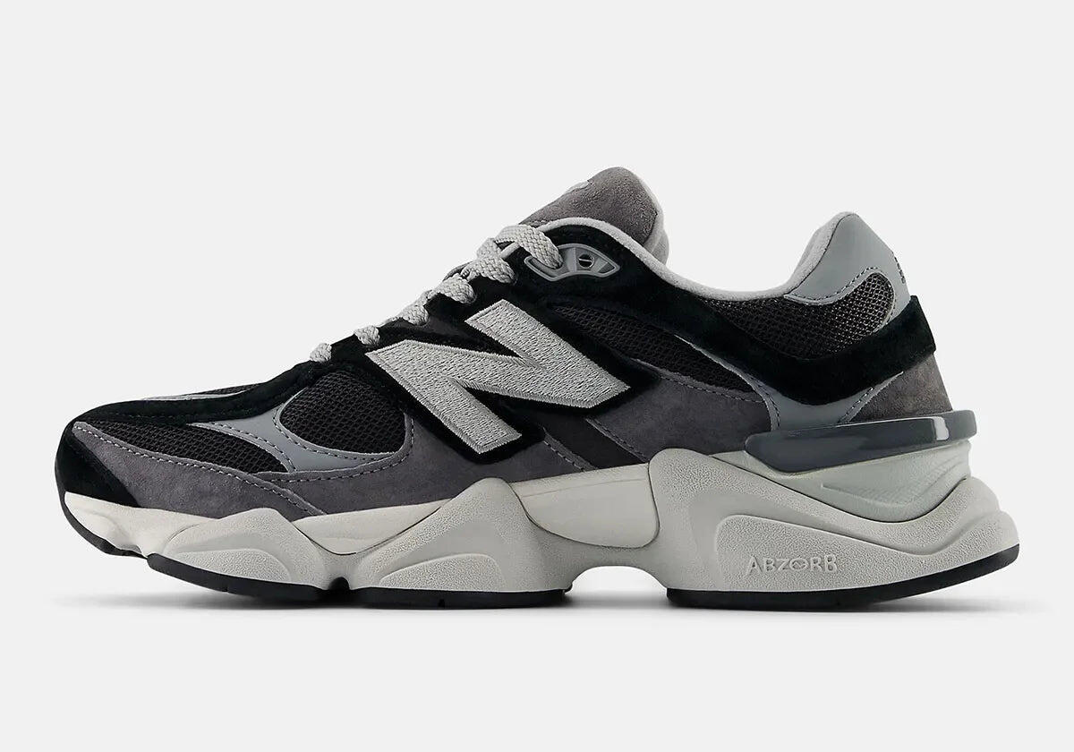 New Balance 9060 Black Grey 2/4