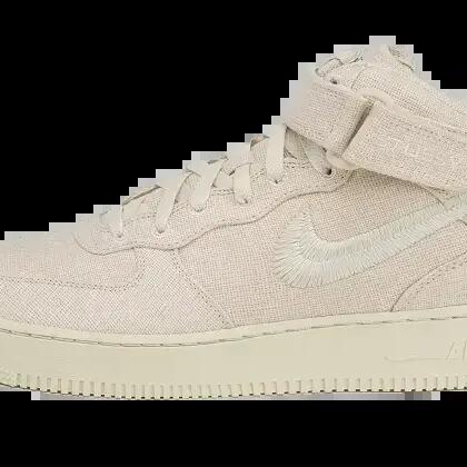 Lifestyle - Shoes - Mid-top - Air Force 1 Mid Stussy - Fossil/Sail
