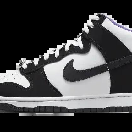 Basketball shoes - High-top Dunk EMB - White/Action Grape