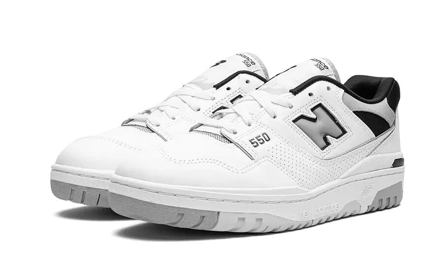 New Balance 550 White Concrete Black 2/4