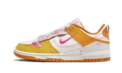 Scarpe - pelle - dunk low disrupt 2 sunrise - bianco/arancio