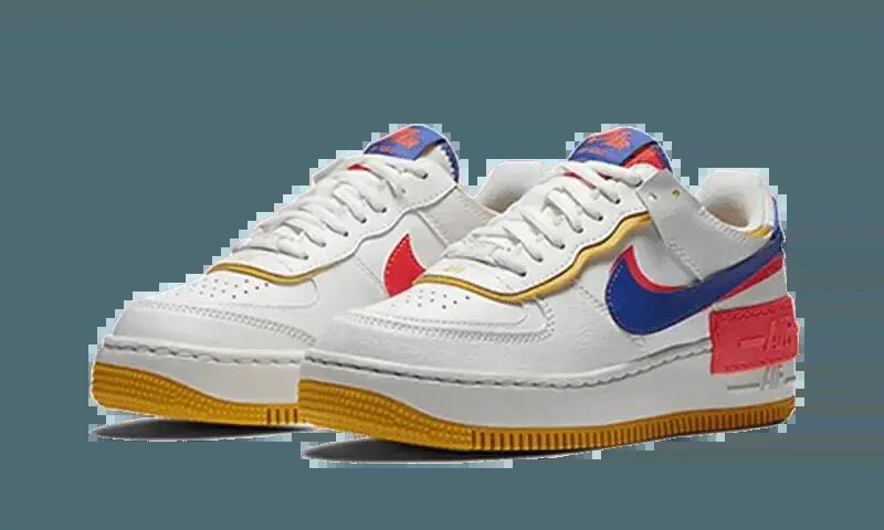 Scarpe - lifestyle - donna - af1 shadow - pelle - bianco/crimson 2/3