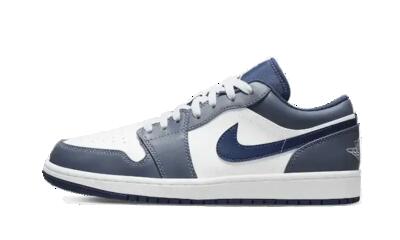 Schoenen - lifestyle - unisex - air jordan 1 low - leer - steel blue